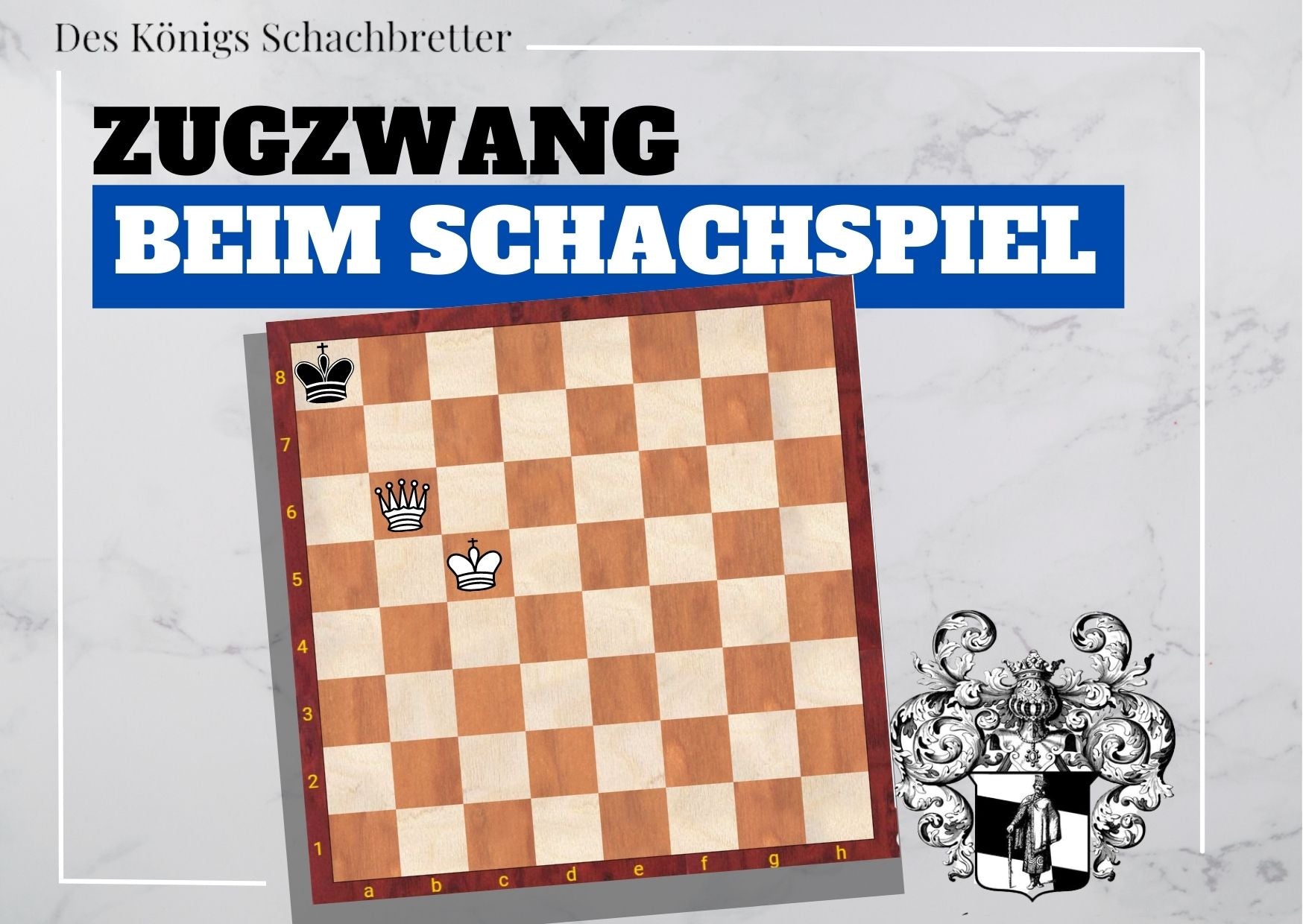 Des Königs Schachbretter™ Schachbrett und Schachspiel