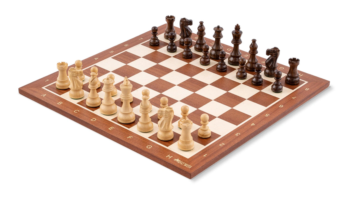 Wikinger Schachspiel <br>aus Mahagoni-Holz