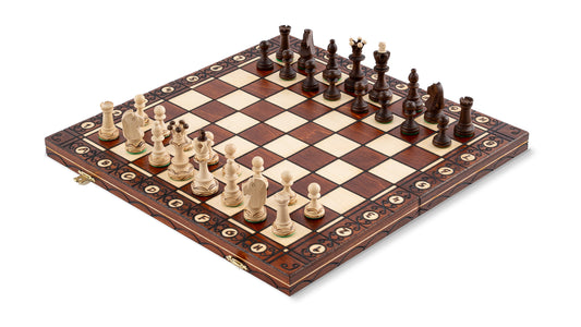 Schachspiel aus Bergahorn-Holz <br>Handarbeit