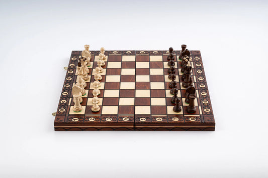 Schachspiel aus Bergahorn-Holz <br>Handarbeit