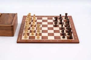 Wikinger Schachspiel <br>aus Mahagoni-Holz