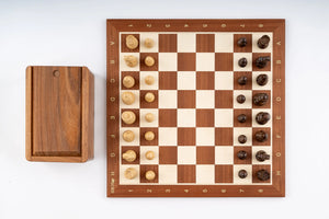 Wikinger Schachspiel <br>aus Mahagoni-Holz