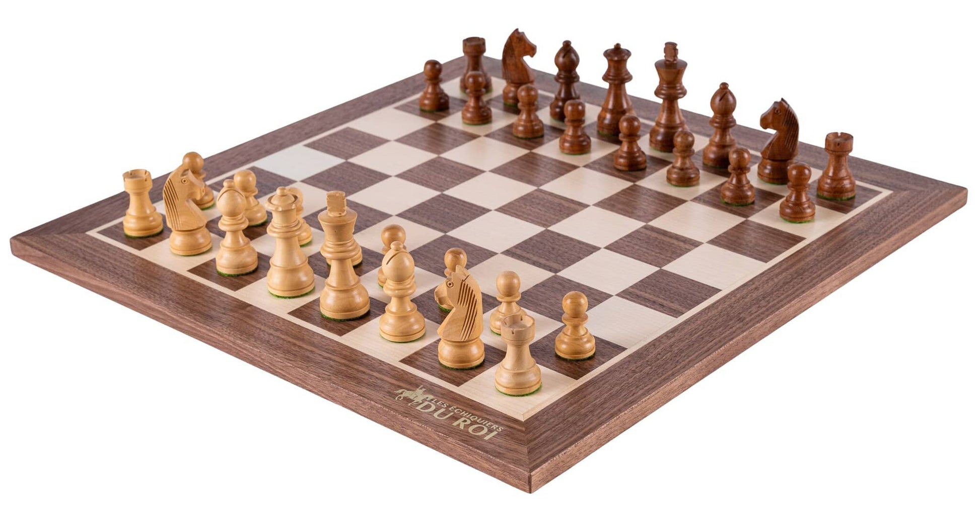 Schachspiel Eminenz <br>aus Ahorn- und Nussbaumholz