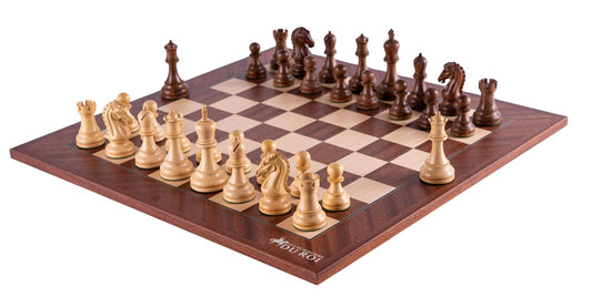 Schachspiel Erbe <br>aus Mahagoniholz