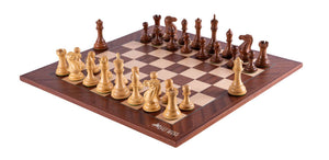 Schachspiel Licht <br>aus Mahagoniholz