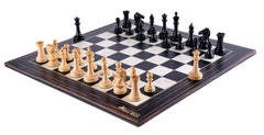 Schachspiel Rittertum <br>aus Ebenholz