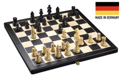 Modernes Schachspiel <br>Schwarz & Ahorn