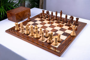 Schachspiel Équilibre <br>aus Palisander und Sheesham