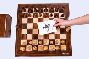 Schachspiel Équilibre <br>aus Palisander und Sheesham