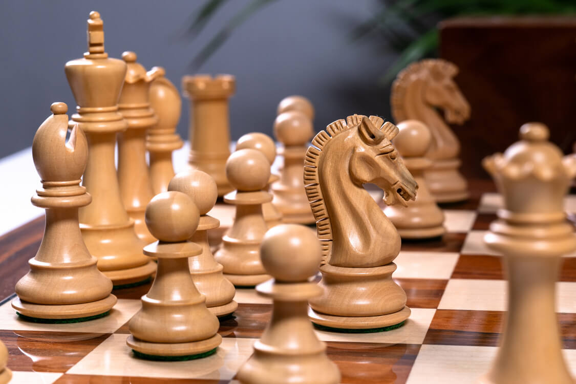 Schachspiel Équilibre <br>aus Palisander und Sheesham