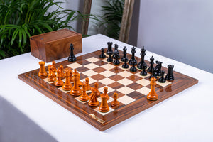 Schachspiel Antique <br>aus Palisander und Buchsbaum