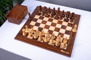 Schachspiel Osmose <br>aus Palisander und Sheesham