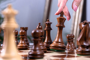 Schachspiel Osmose <br>aus Palisander und Sheesham