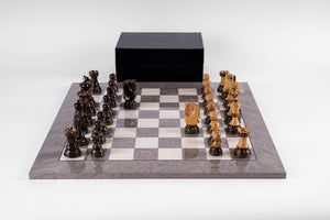 Prestige-Schachspiel <br>aus Eschenholz (Hochglanz)
