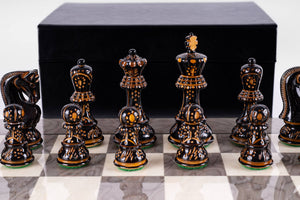 Prestige-Schachspiel <br>aus Eschenholz (Hochglanz)