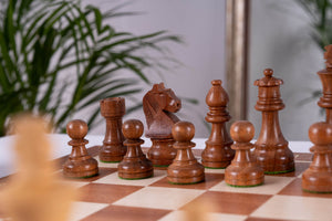 Schachspiel Grandeur <br>aus Mahagoniholz