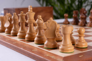 Schachspiel Grandeur <br>aus Mahagoniholz