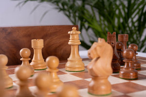 Schachspiel Grandeur <br>aus Mahagoniholz