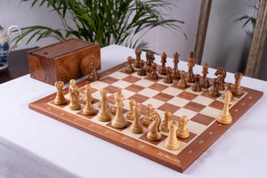 Schachset Versailles <br>gefertigt aus Mahagoniholz