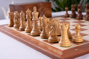 Schachset Versailles <br>gefertigt aus Mahagoniholz