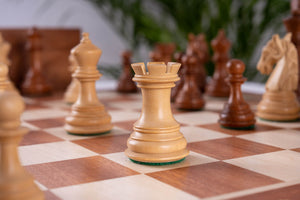 Schachspiel Serenität aus <br>Mahagoni und Seshamholz