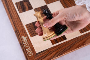 Schachspiel Harmonie <br>aus Palisanderholz