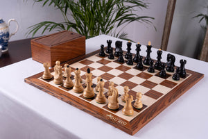Schachspiel Harmonie <br>aus Palisanderholz