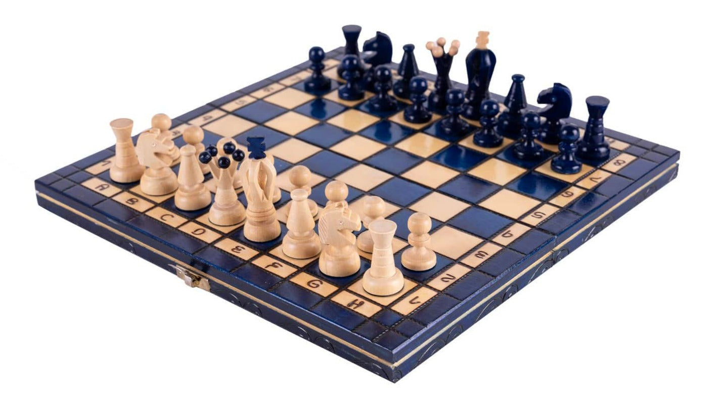 Blaues Schachbrett