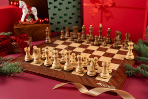 Schachspiel Triumph <br>aus Mahagoni und Akazie