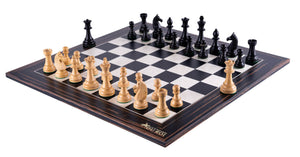 Schachspiel Galerie aus <br>Buchsbaum und Ebenholz