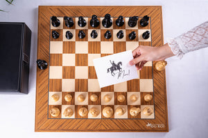 Schachspiel Stolz <br>aus Teakholz