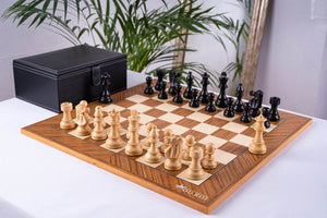 Schachspiel Souverän <br>aus Teakholz