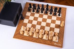 Schachspiel Souverän <br>aus Teakholz