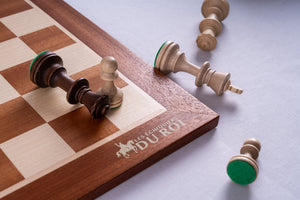 Schachspiel Hoheit aus <br>Mahagoni und Buche