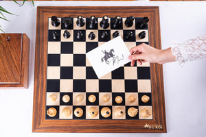 Schachspiel Herzogtum <br>aus Ahornholz