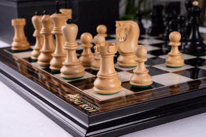 Schachspiel Trésor <br>aus Ebenholz und Buchsbaum