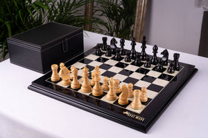 Schachspiel Absolu <br>aus Tulpenbaumholz und Ahorn