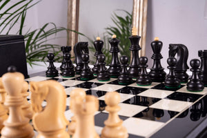 Schachspiel Virtuose <br>aus Ebenholz und Buchsbaum