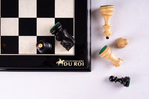 Schachspiel Virtuose <br>aus Ebenholz und Buchsbaum