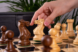 Schachspiel Lignée <br>aus Palisander und Ahorn