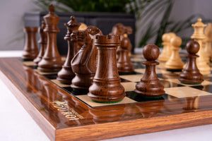 Schachspiel Lignée <br>aus Palisander und Ahorn