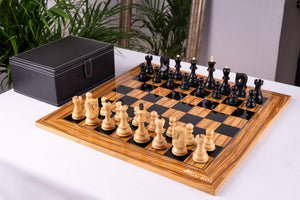 Schachspiel Racines <br>aus Olivenholz