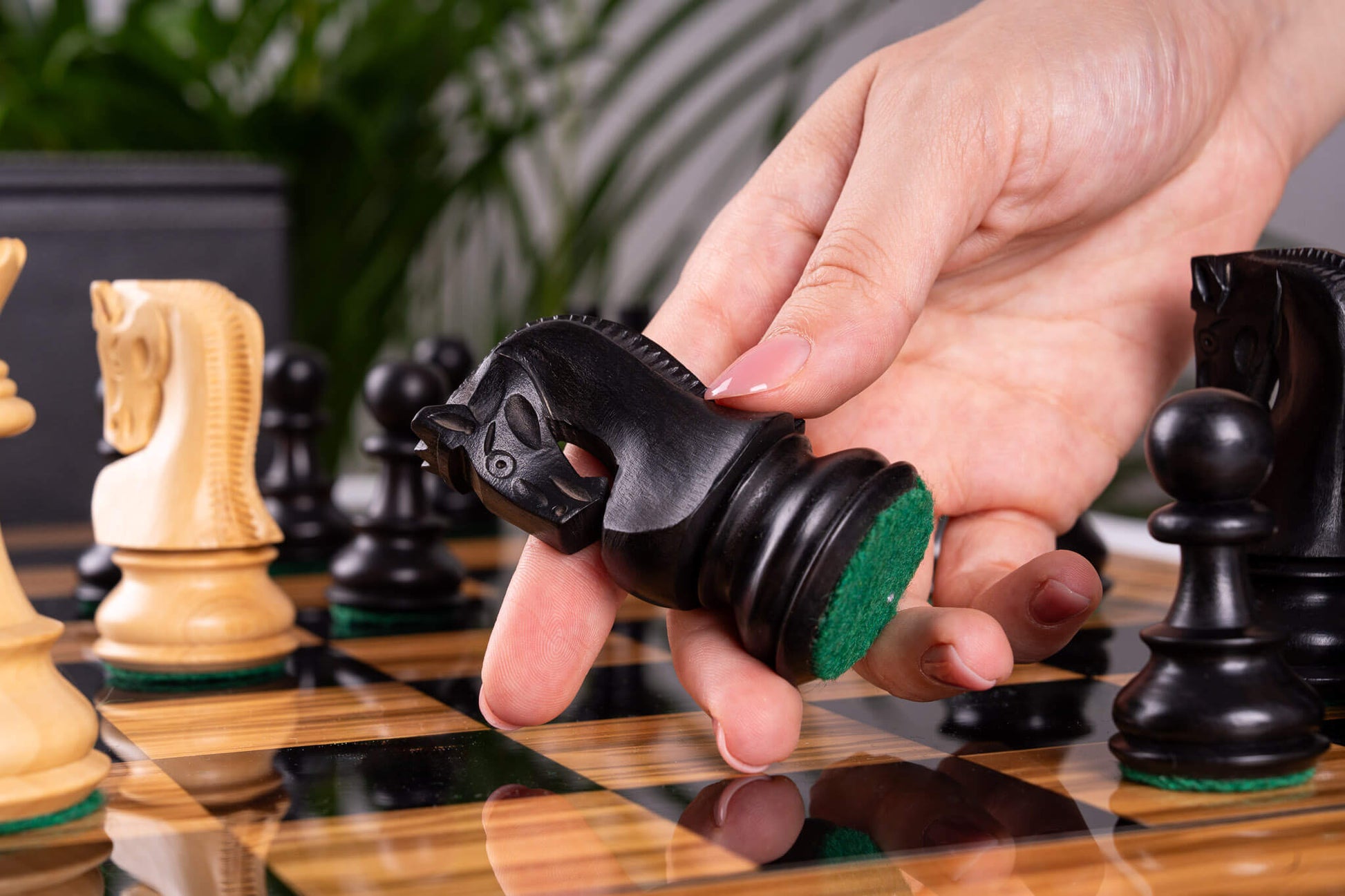 Schachspiel Racines <br>aus Olivenholz