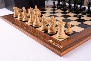 Schachspiel Parure <br>aus Palisander und Ahorn