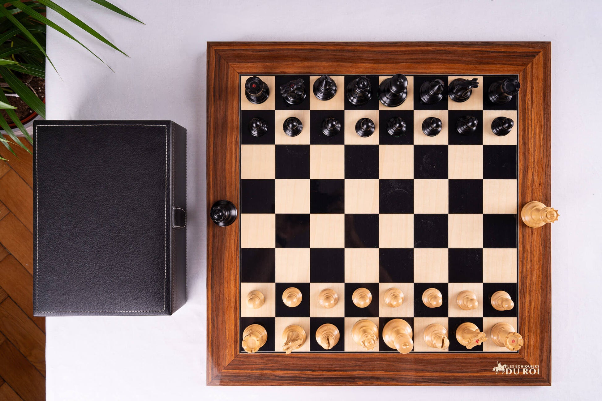Schachspiel Parure <br>aus Palisander und Ahorn