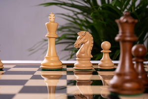 Imperiales Schachspiel <br>aus Palisander und Ahorn