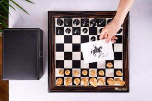 Schachspiel Éclat <br>aus Ebenholz