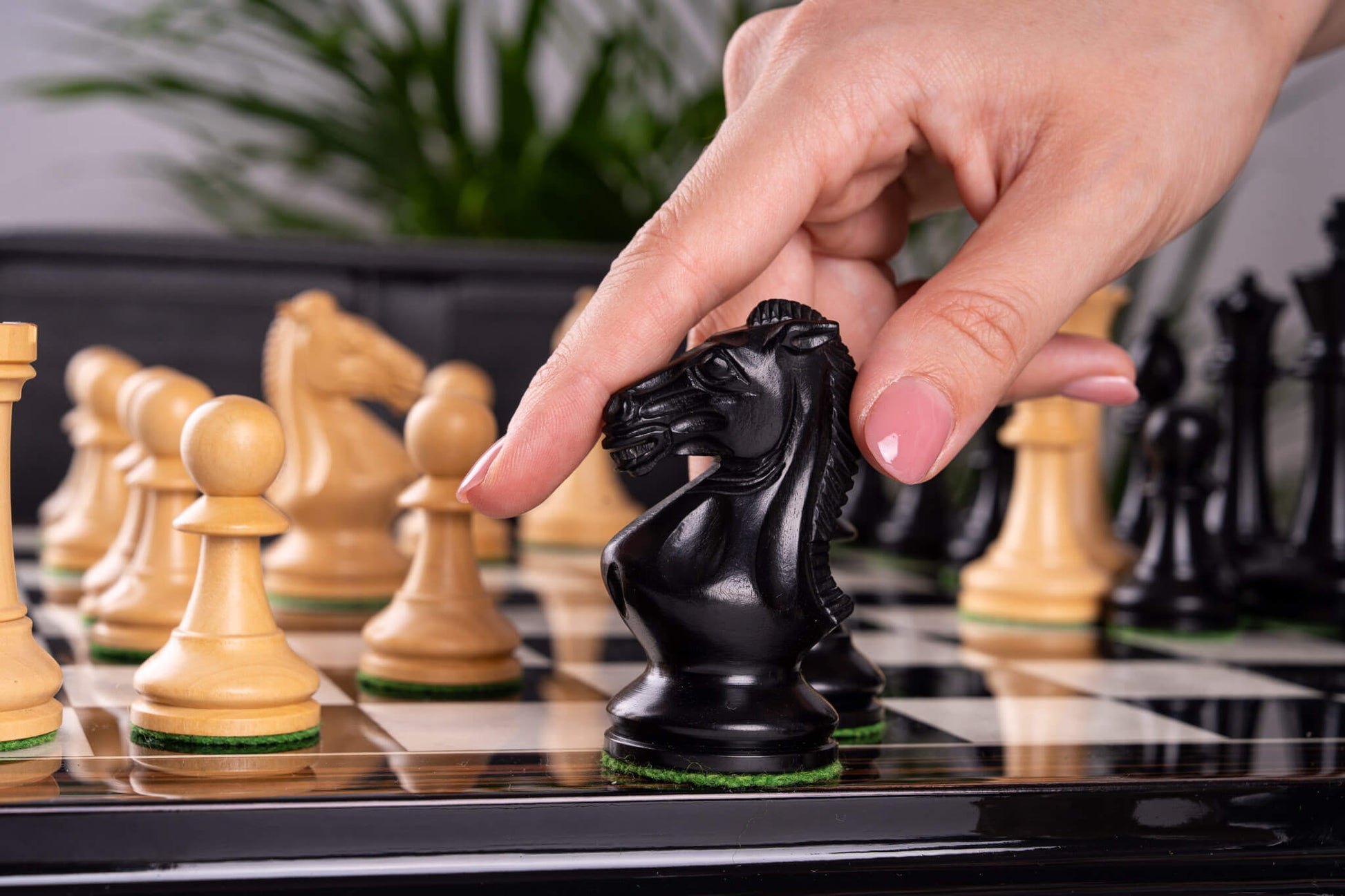 Schachspiel Éclat <br>aus Ebenholz