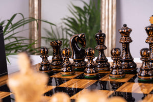 Schachspiel Œuvre <br>aus Olivenholz