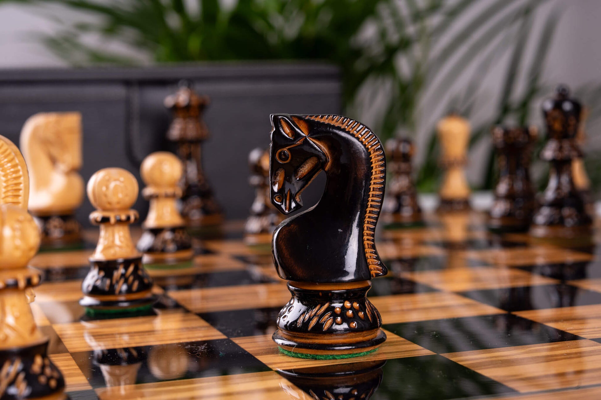 Schachspiel Œuvre <br>aus Olivenholz